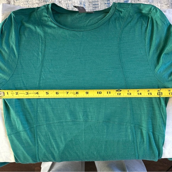 Sweaty Betty Teal Long Sleeve Performance Top Thumbholes Size 8 - Picture 7 of 8